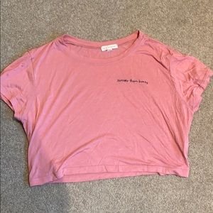 Cropped Pink Shirt
